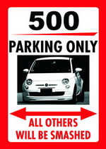 FIAT 500 PARKING ONLY